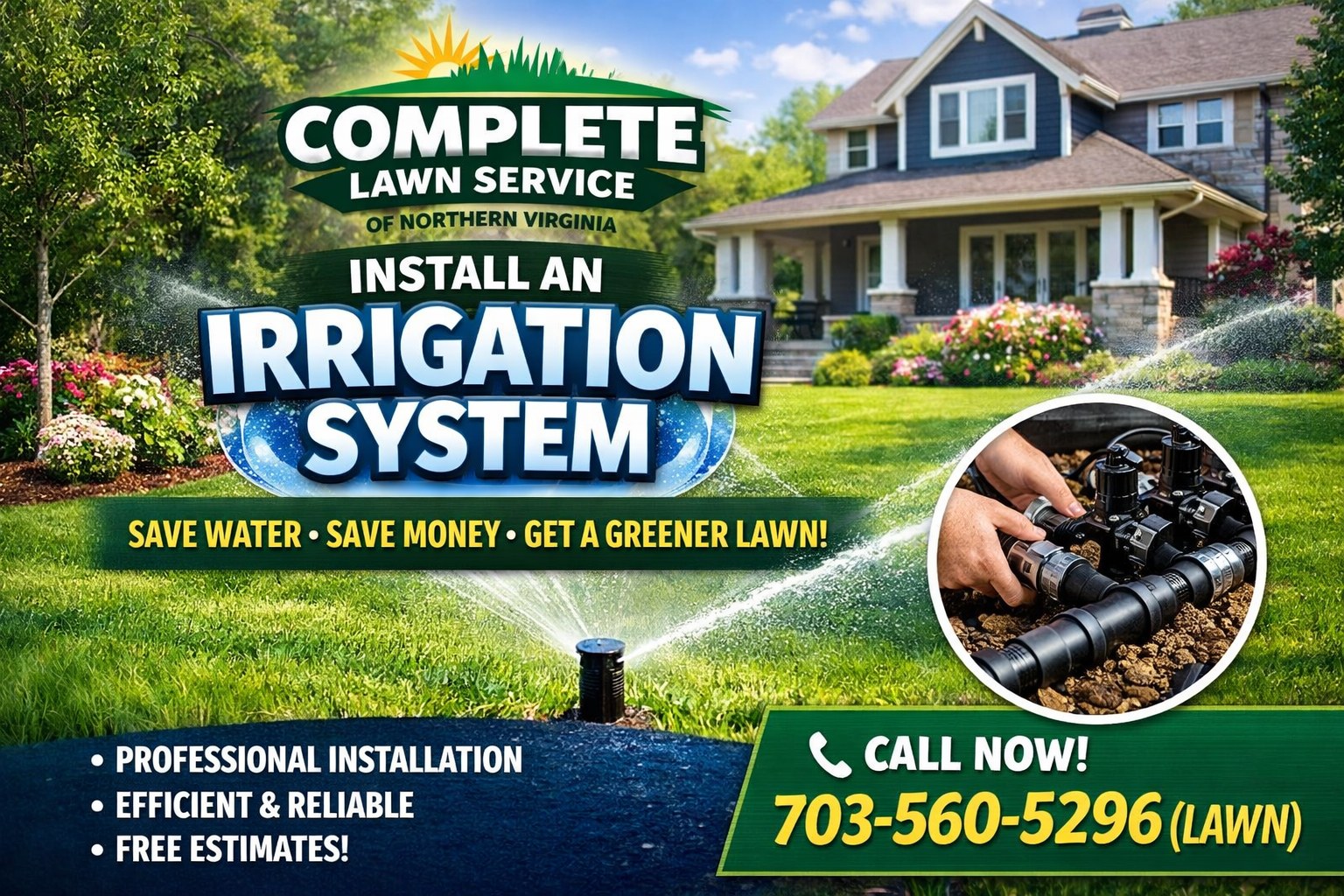 Irrigation System Installation in Northern Virginia